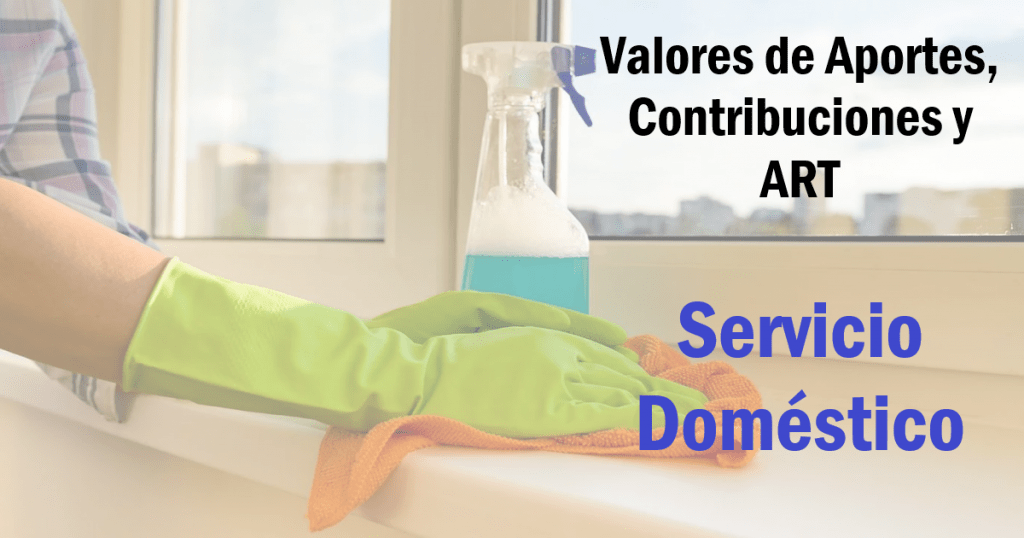 casas particulares, aportes contribuciones y art servicio domestico