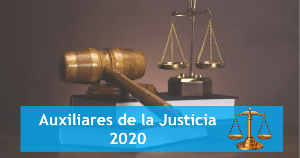 auxiliares de la justicia 2020