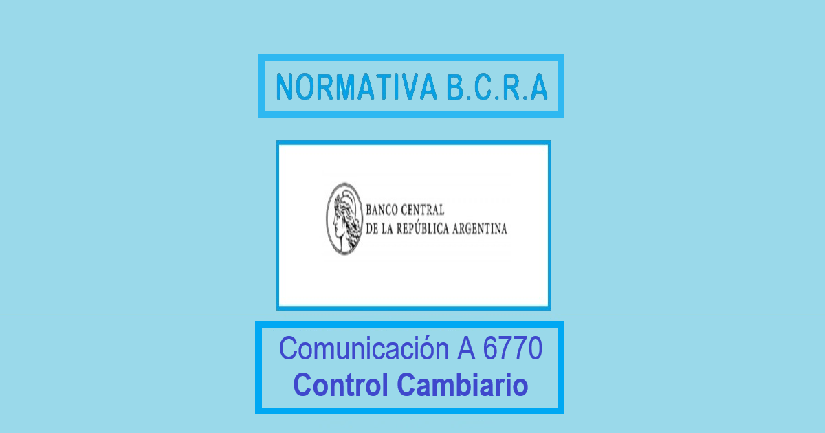comunicacion 6770 bcra