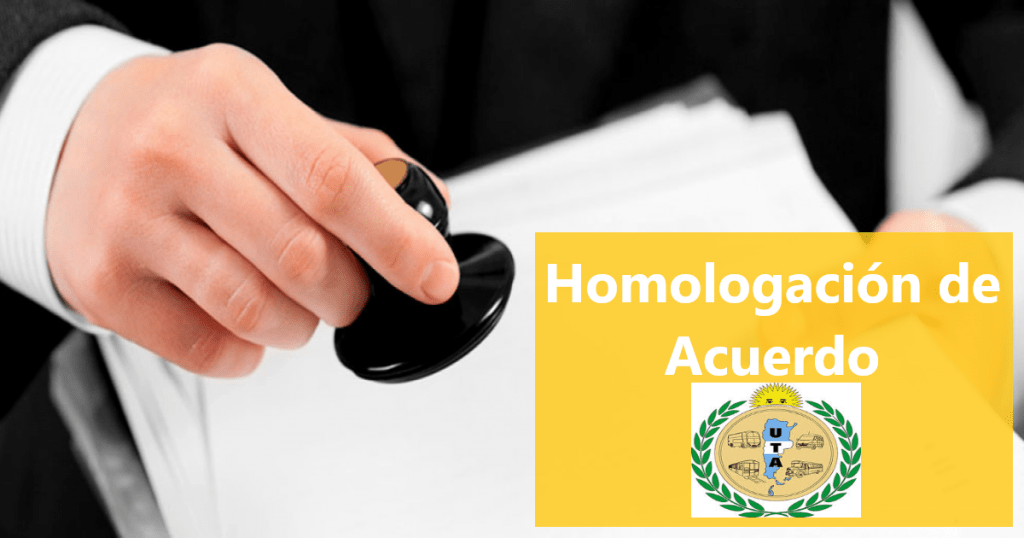 homologacion uta acuerdo julio 2019