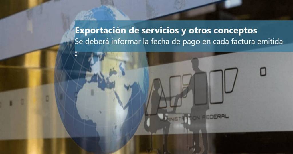 factura electronica exportacion de servicios