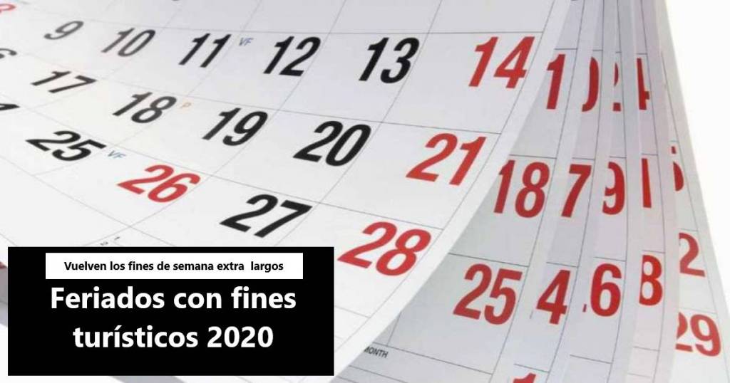 feriados con fines turisticos 2020