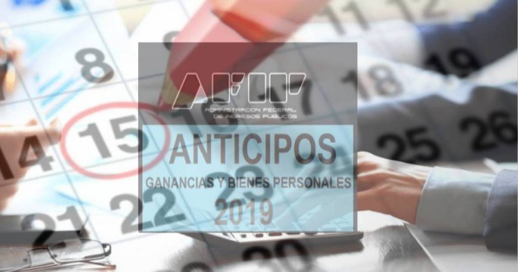 vence 2 anticipo ganancias y bienes personales