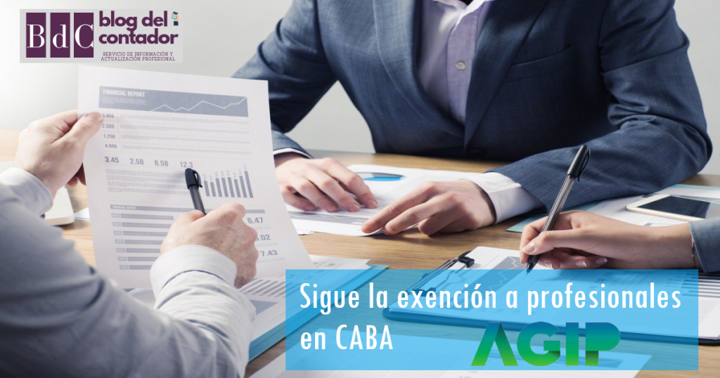 exención a profesionales caba