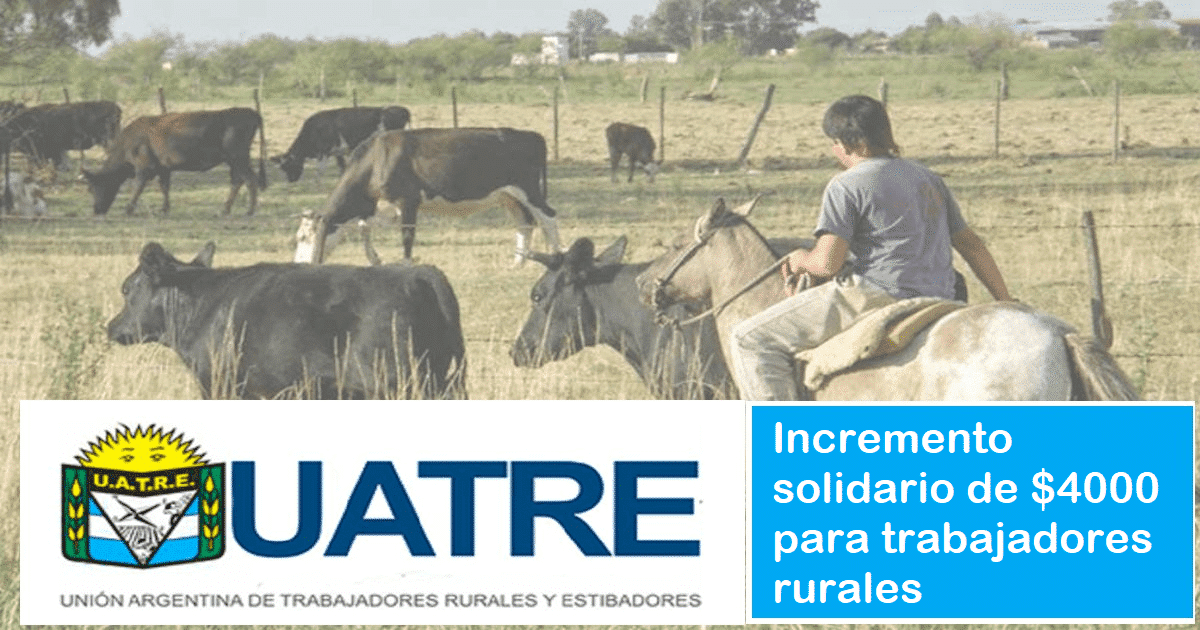 resolución 1/20 cnta, incremento solidario para trabajadores rurales