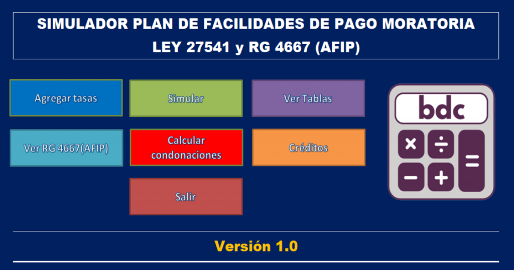 simulador moratoria 2020 afip rg 4667