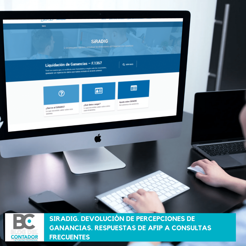 SIRADIG. Devolución de percepciones de ganancias. Respuestas de AFIP a consultas frecuentes