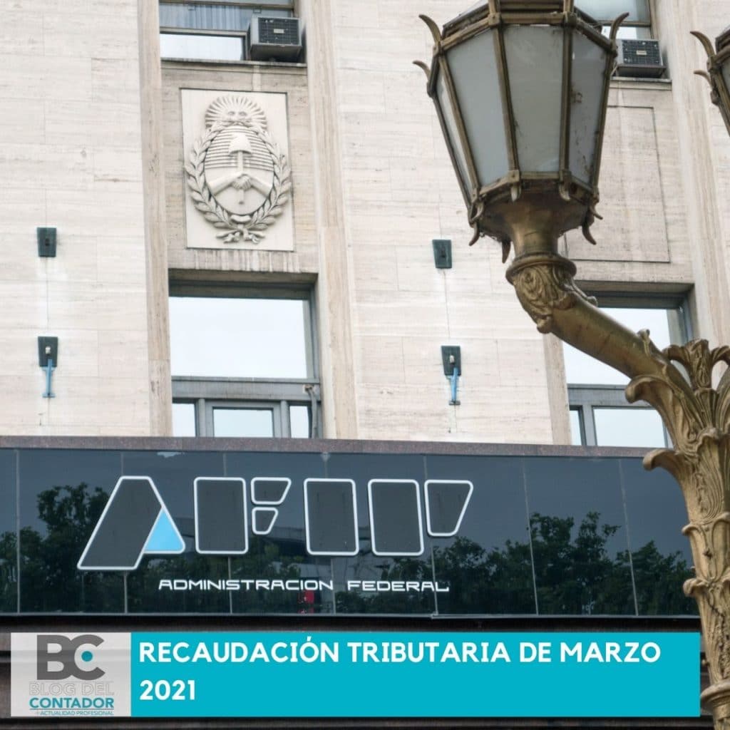 Recaudación tributaria de marzo 2021