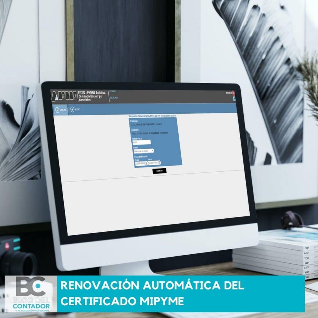 Renovación automática del Certificado MiPyME