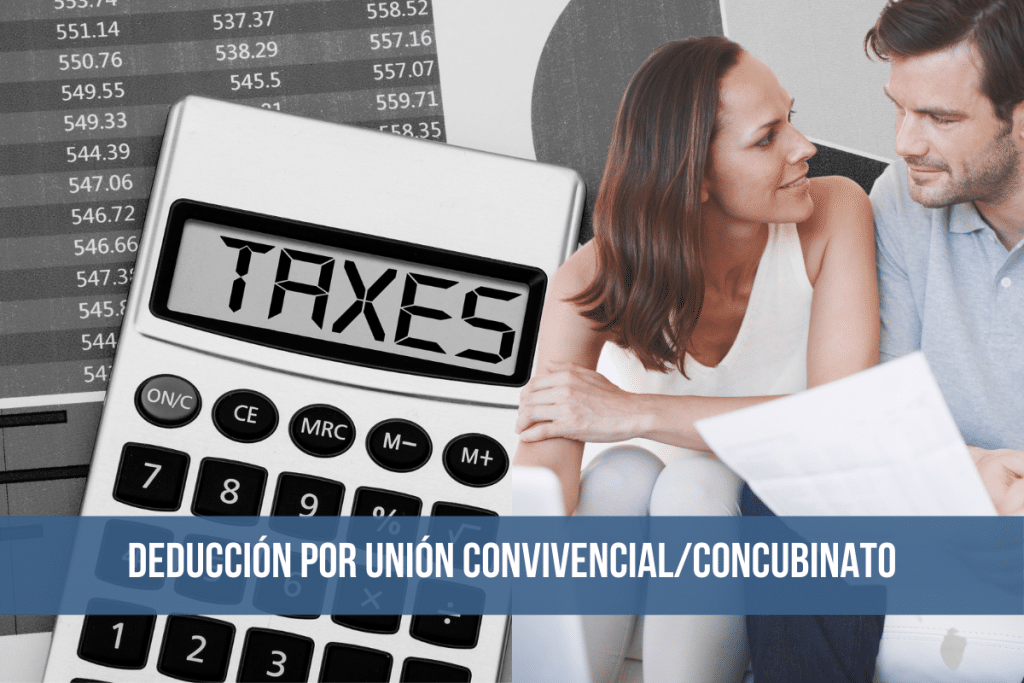 deducción por unión convivencial concubinato