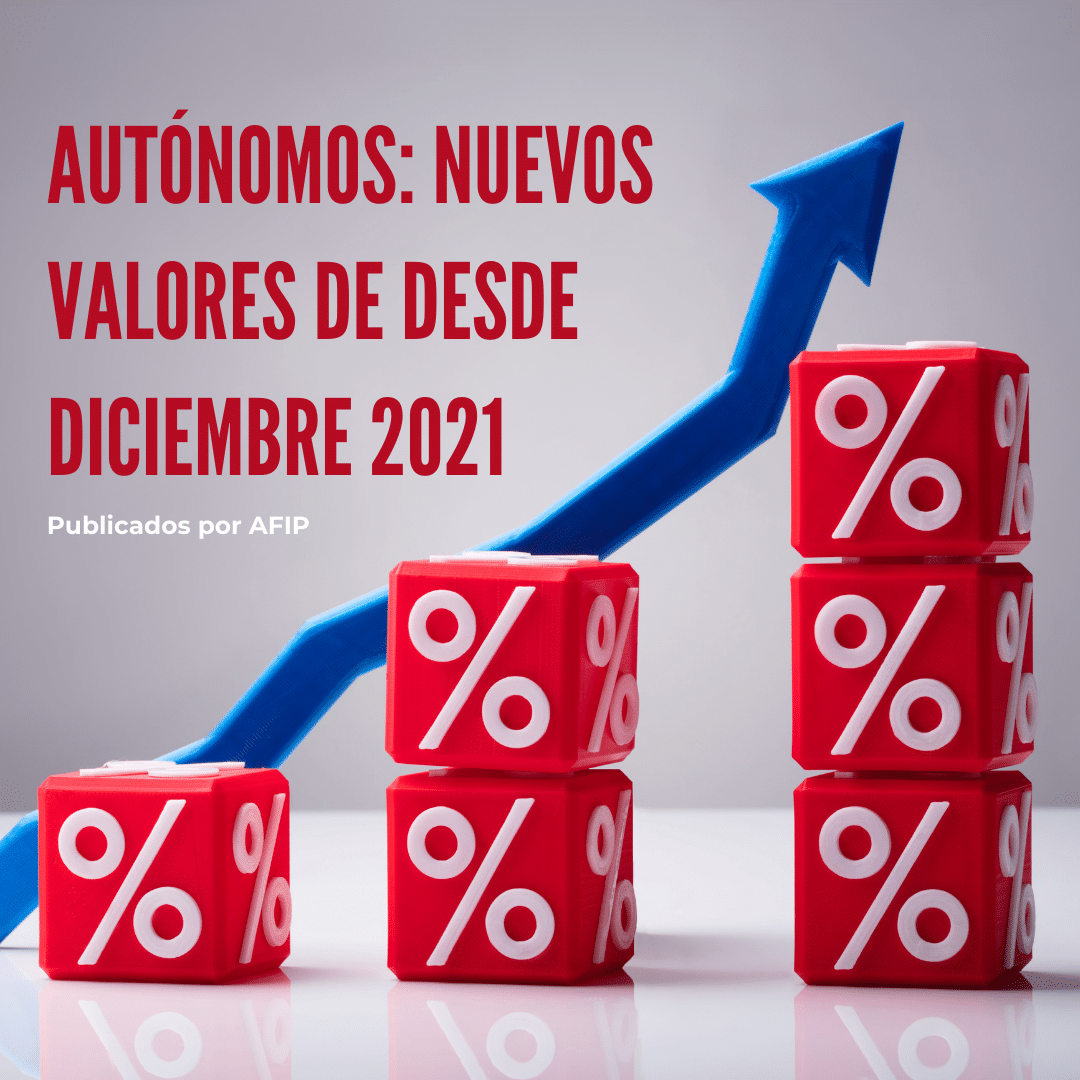 nuevos valores de autónomos desde diciembre 2021