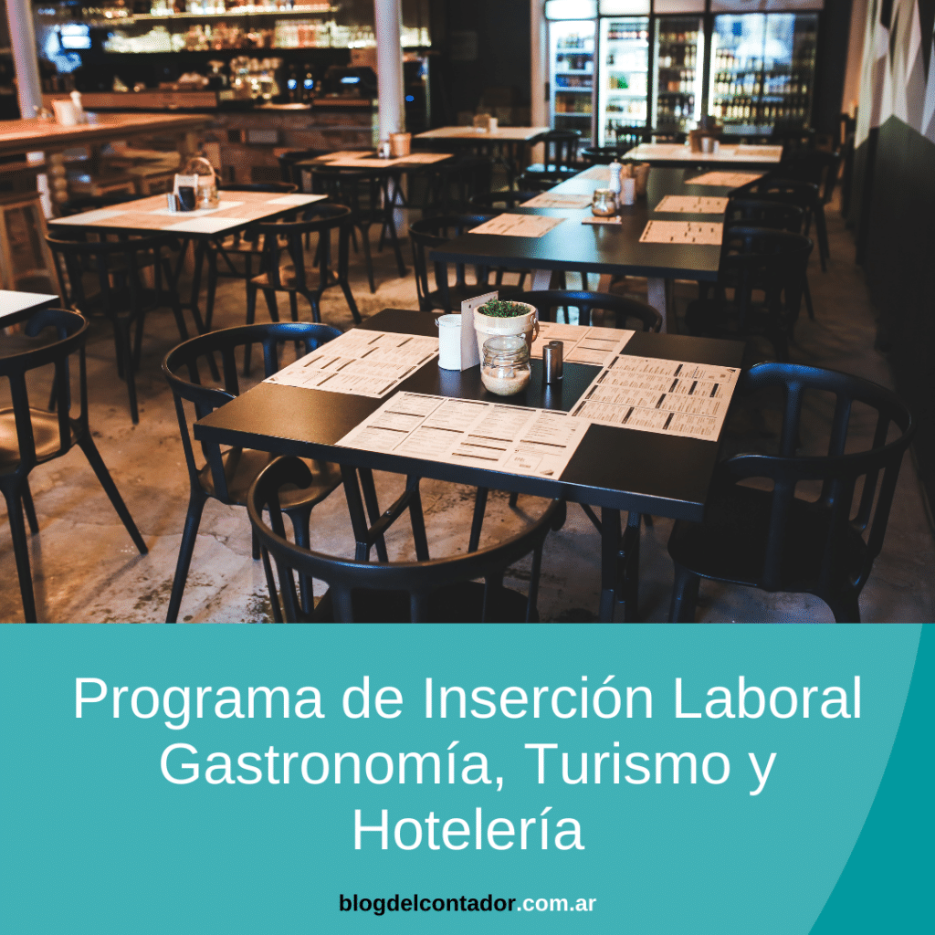 Programa de Inserción Laboral Gastronomía, Turismo y Hotelería