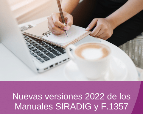 Nuevas versiones 2022 de los Manuales SIRADIG y F.1357