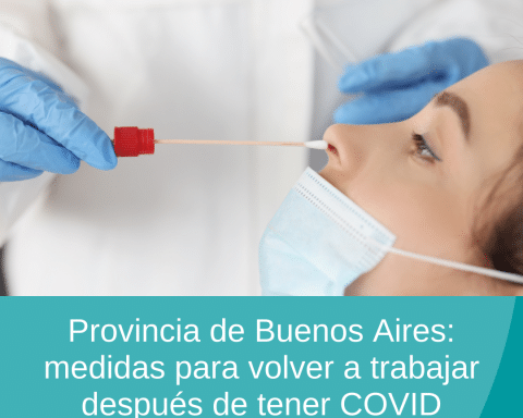 Provincia de Buenos Aires medidas para volver a trabajar después de tener COVID