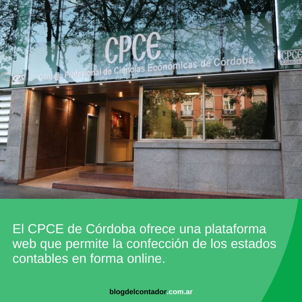 CPCE Córdoba ¿Cómo funciona la nueva plataforma para confeccionar balances online