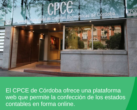 CPCE Córdoba ¿Cómo funciona la nueva plataforma para confeccionar balances online