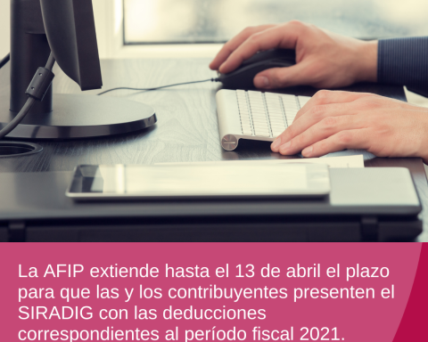 Ganancias Empleados: AFIP prorroga la presentación del SIRADIG 2021