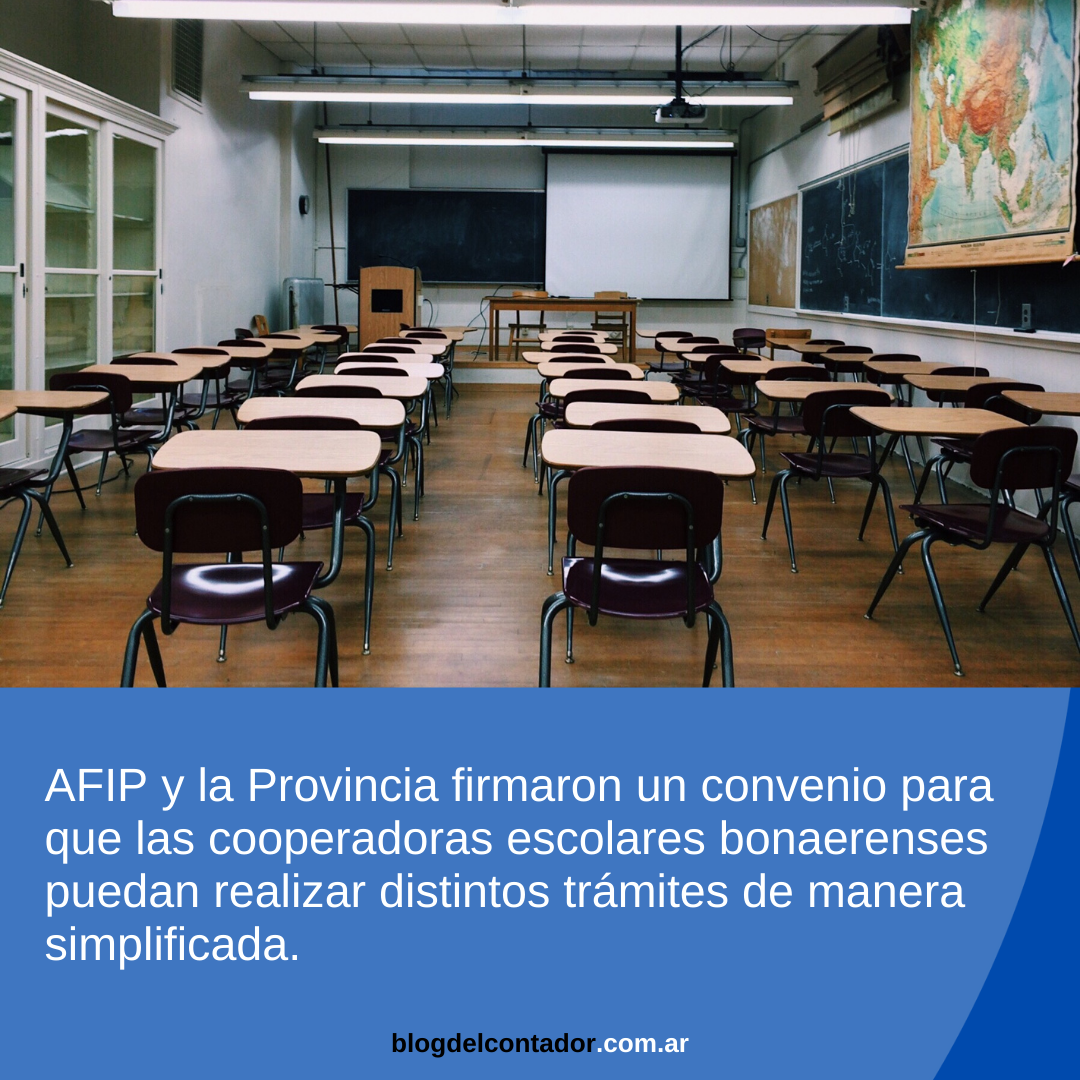 Buenos Aires: simplifican trámites tributarios a cooperadoras escolares