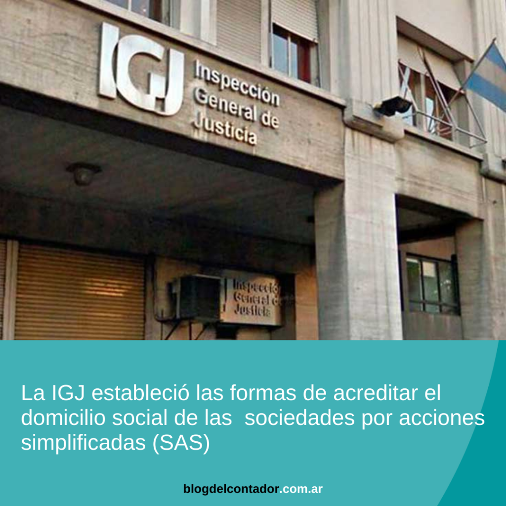 IGJ establece nuevos requisitos para acreditar el domicilio social de las SAS