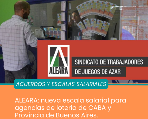Paritaria ALEARA: nueva escala salarial y calculadora de sueldos para agencias de CABA y Provincia de Buenos Aires
