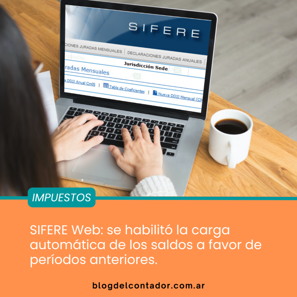 SIFERE Web ¿Cómo cargar automáticamente los saldos a favor de períodos anteriores