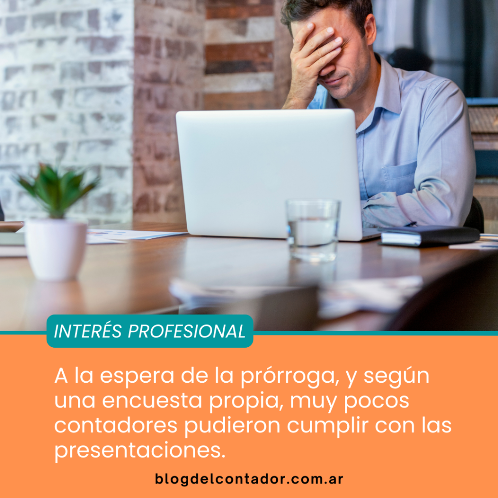 Vencimientos: 3 de cada 4 contadores no pudieron presentar aún ni 1/4 del total de sus DDJJ anuales