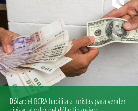 Dólar: el BCRA habilita a turistas para vender divisas al valor del dólar financiero.