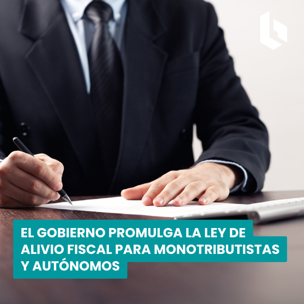 el gobierno promulga la ley de alivio fiscal para monotributistas y autónomos